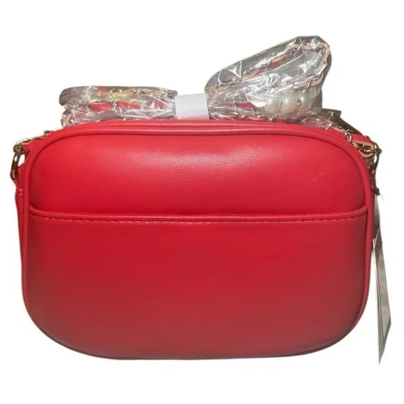 NWT Badgley Mischka Diamond Quilted Camera Bag w/ Pearls - Picture 2 of 7